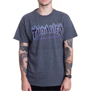 Thrasher Magazine Men's Flame Logo Tee